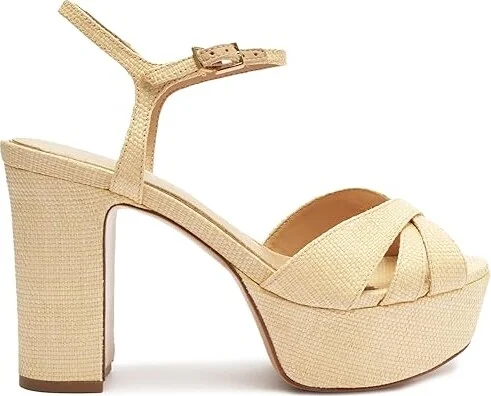 Schutz Keefa High Women's Heels Natural/Light Wood : 10.5 M, Leather - Image 6