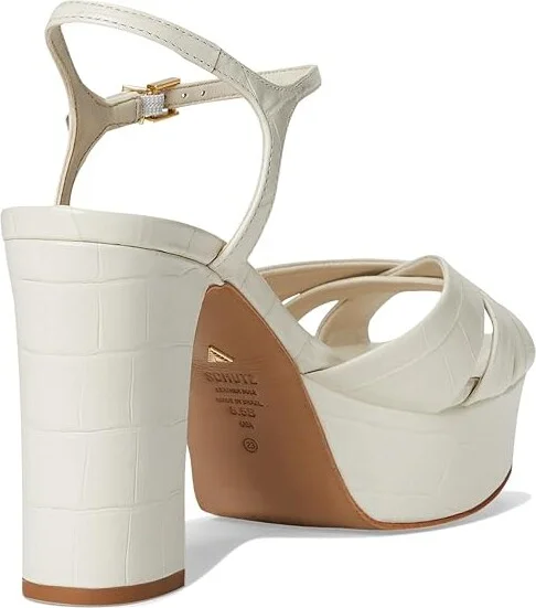 Schutz Keefa High Women's Heels Pearl 1 : 9.5 M, Leather - Image 4