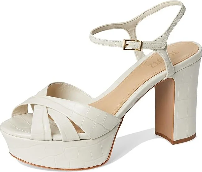 Schutz Keefa High Women's Heels Pearl 1 : 9.5 M, Leather - Image 5