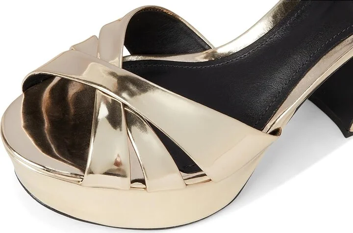Schutz Keefa High Women's Heels Platina : 10.5 M, Leather - Image 7