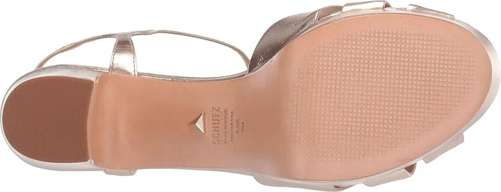Schutz Keefa High Women's Heels Platina Metallic Napa : 5 M, Leather - Image 4