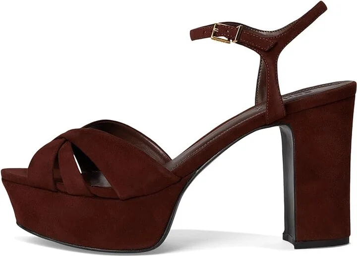 Schutz Keefa High Women's Heels Root Brown : 6.5 M, Leather - Image 6