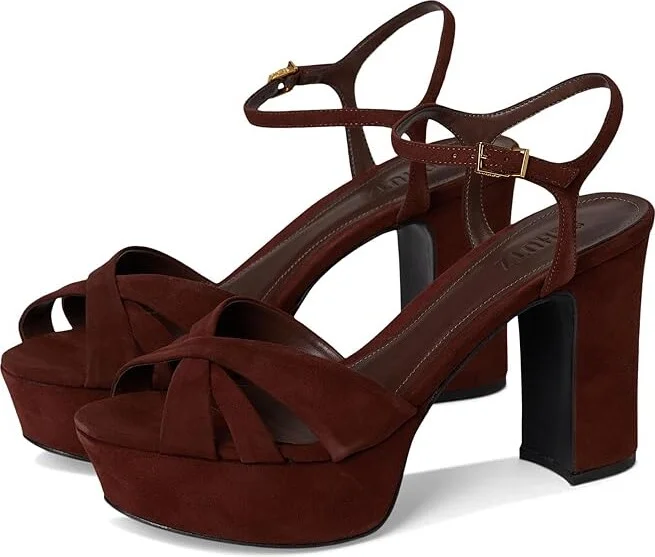 Schutz Keefa High Women's Heels Root Brown : 6.5 M, Leather