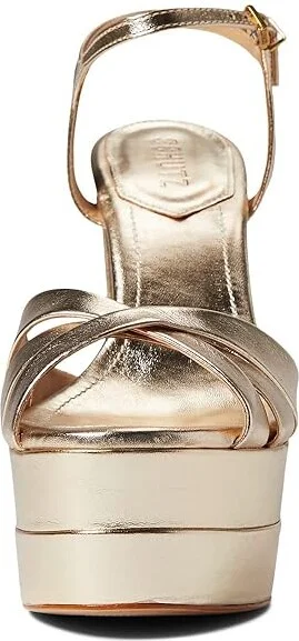 Schutz Keefa High Women's Shoes Platina : 7.5 M, Leather - Image 2