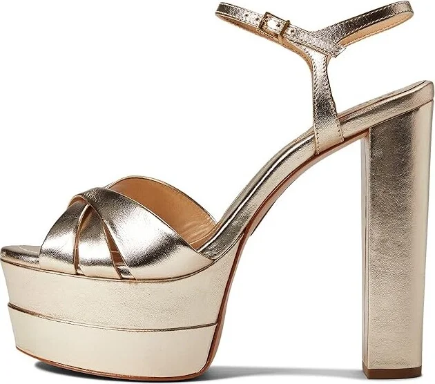 Schutz Keefa High Women's Shoes Platina : 7.5 M, Leather - Image 5