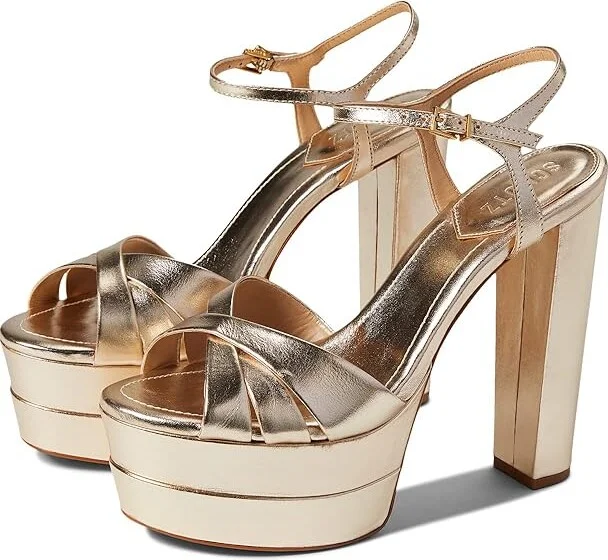 Schutz Keefa High Women's Shoes Platina : 7.5 M, Leather