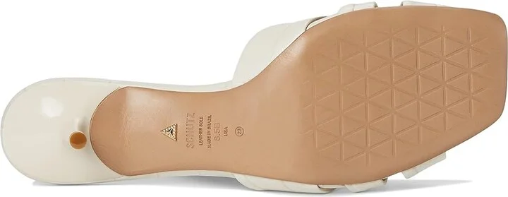 Schutz Keefa Mule Women's Sandals Pearl : 5.5 M, Leather - Image 3