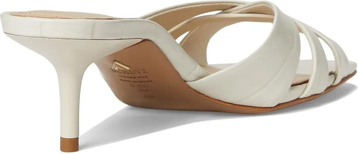 Schutz Keefa Mule Women's Sandals Pearl : 5.5 M, Leather - Image 4