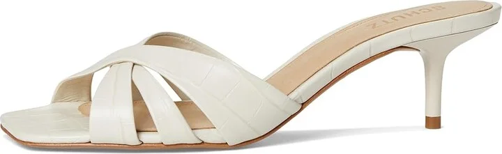 Schutz Keefa Mule Women's Sandals Pearl : 5.5 M, Leather - Image 5