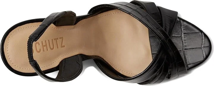 Schutz Keefa Sling Women's Sandals Black : 7.5 M, Leather - Image 2