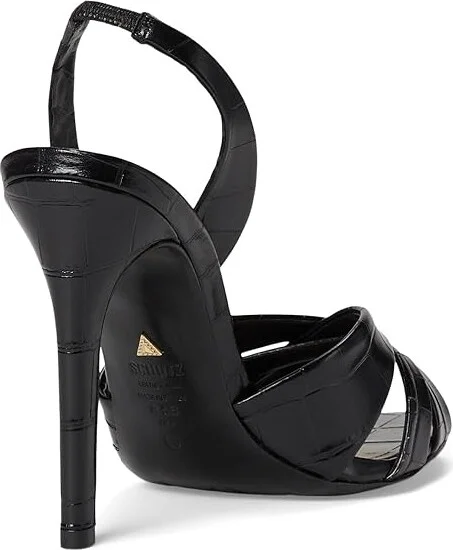 Schutz Keefa Sling Women's Sandals Black : 7.5 M, Leather - Image 4