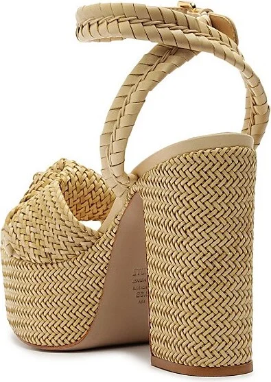 Schutz Khari Woven Platform Heel in Beige - Image 2