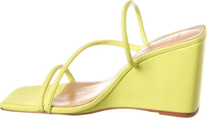 Schutz Kiki Leather Wedge Sandal - Image 2