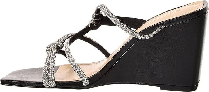 Schutz Lauryn Wedge Leather Wedge Sandal - Image 2