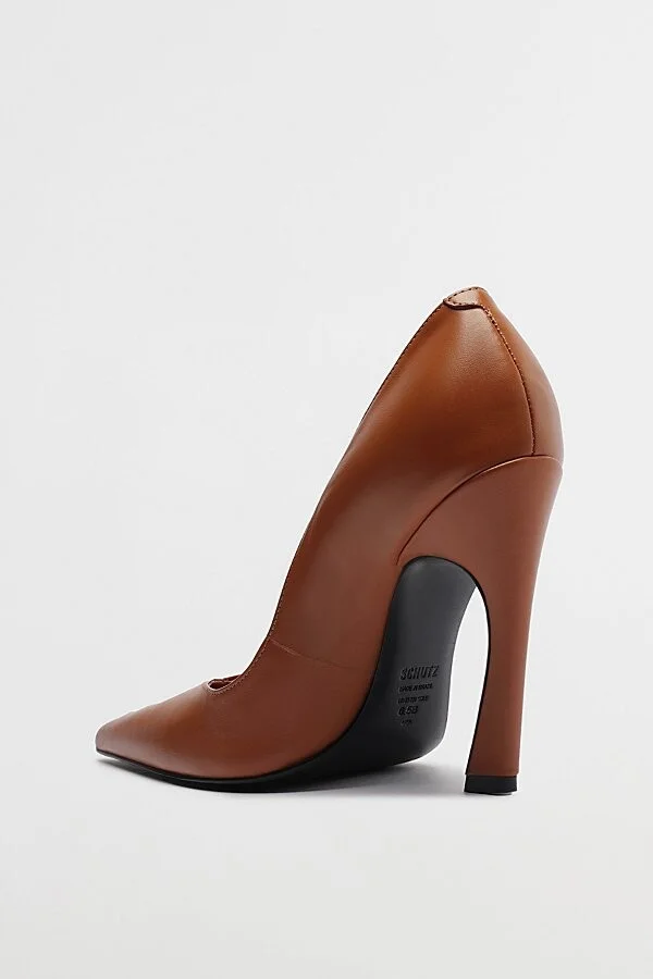 Schutz Lexi Pump Heel in Brown - Image 5