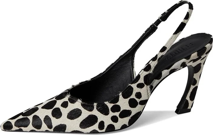 Schutz Lexi Sling Wild Women's Shoes White/Black : 7 M, Leather - Image 5