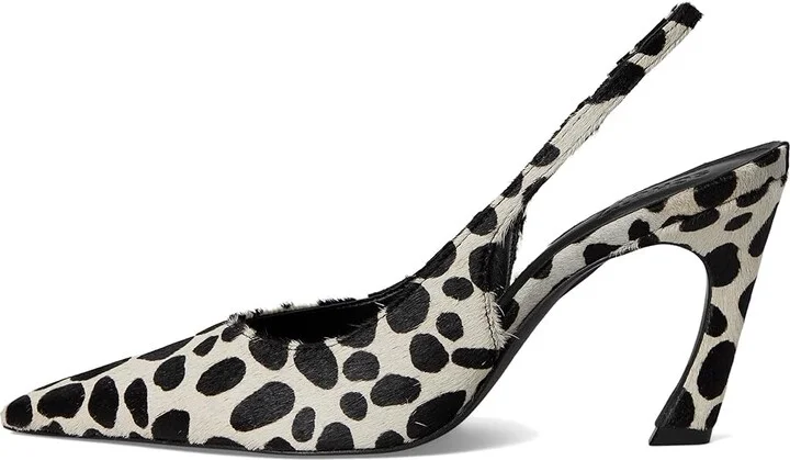 Schutz Lexi Sling Wild Women's Shoes White/Black : 7 M, Leather - Image 6