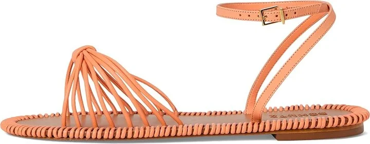 Schutz Livia Flat Women's Wedge Shoes Coral Sand : 6.5 M, Leather - Image 6