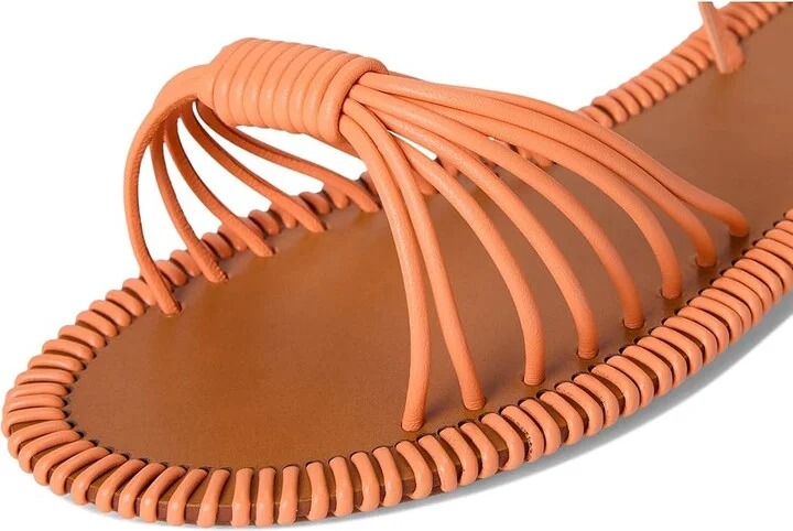 Schutz Livia Flat Women's Wedge Shoes Coral Sand : 6.5 M, Leather - Image 7