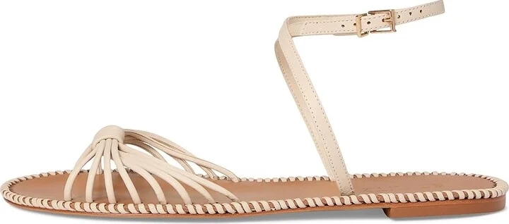 Schutz Livia Flat Women's Wedge Shoes White : 10 M, Leather - Image 6