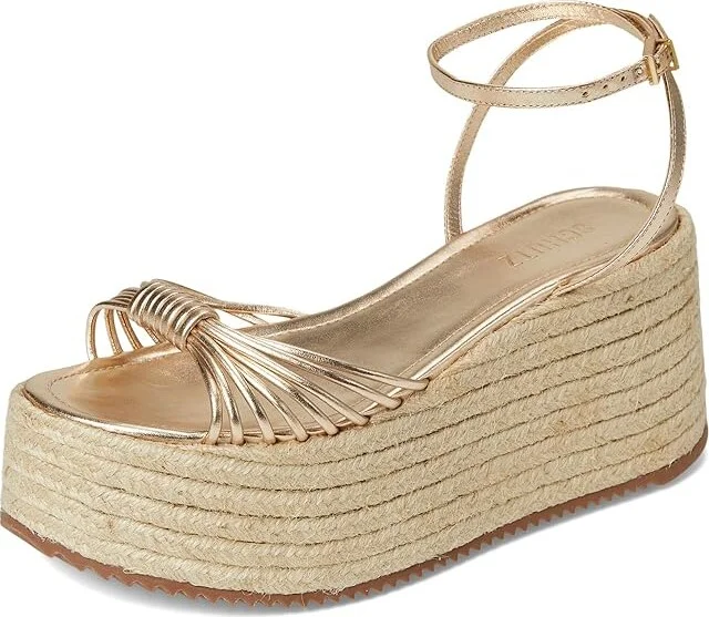Schutz Livia Women's Wedge Shoes Platina : 9.5 M, Leather - Image 5