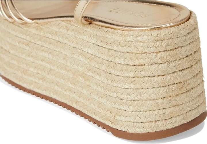 Schutz Livia Women's Wedge Shoes Platina : 9.5 M, Leather - Image 7