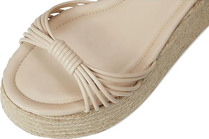 Schutz Livia Women's Wedge Shoes White : 11 M, Leather - Image 2