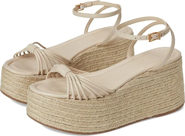 Schutz Livia Women's Wedge Shoes White : 11 M, Leather