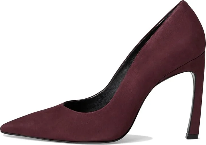 Schutz Lou Curve High Women's Heels Cherry Wine : 11 M, Leather - Image 6