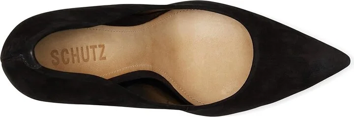 Schutz Lou Women's Shoes Black : 5 M, Suede - Image 3