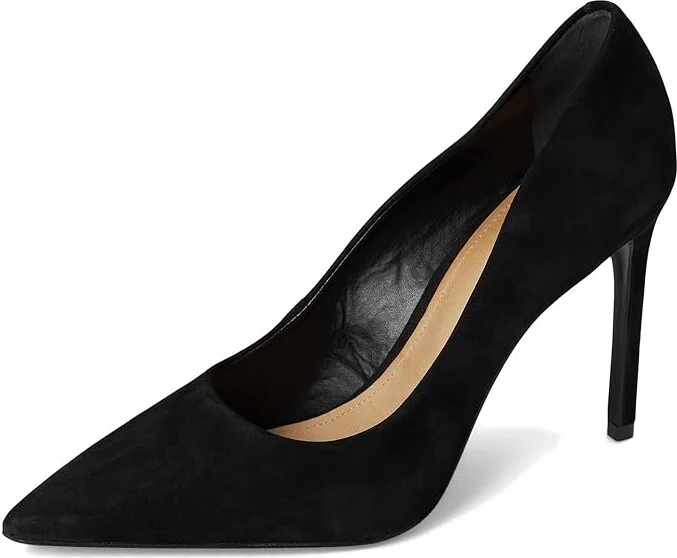 Schutz Lou Women's Shoes Black : 5 M, Suede - Image 6