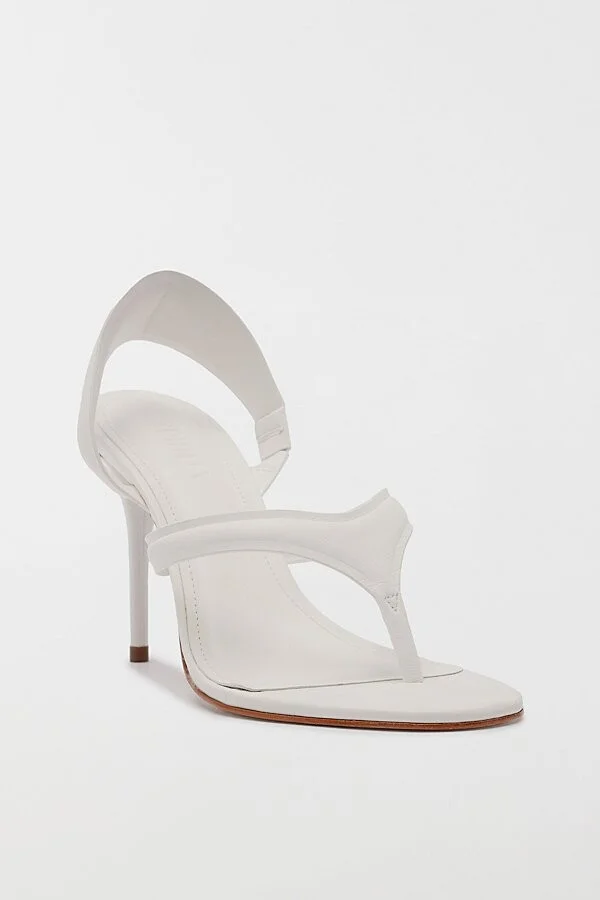 Schutz Lume Heeled Thong Sandal in Black - Image 10