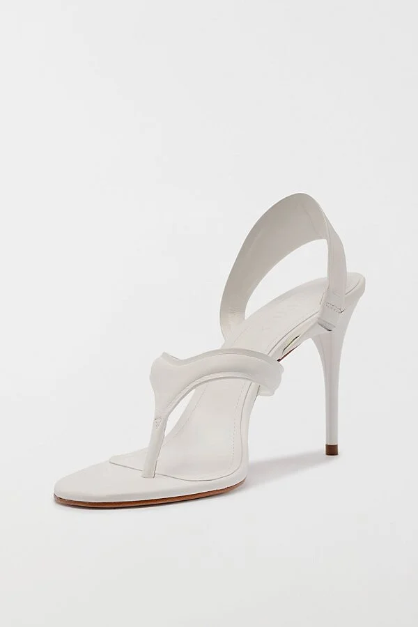 Schutz Lume Heeled Thong Sandal in Black - Image 11