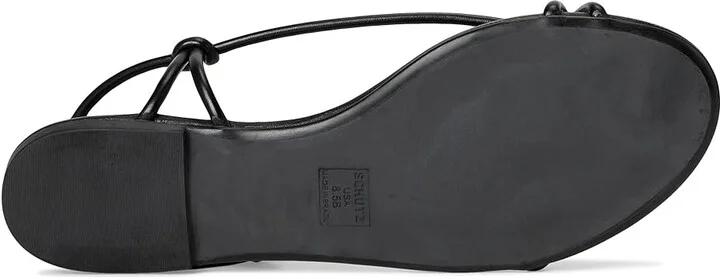 Schutz Malta Flat Women's Sandals Black : 11 M, Leather - Image 3