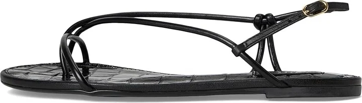 Schutz Malta Flat Women's Sandals Black : 11 M, Leather - Image 6