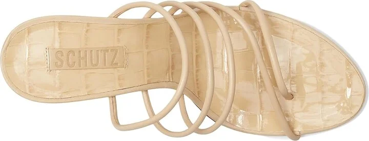 Schutz Malta Mule Women's Sandals Natural Nibs : 6.5 M, Leather - Image 2