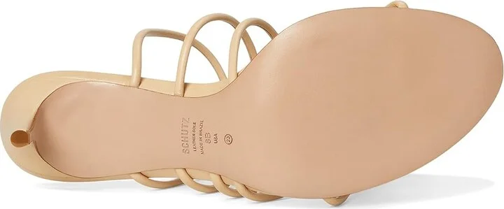 Schutz Malta Mule Women's Sandals Natural Nibs : 6.5 M, Leather - Image 3