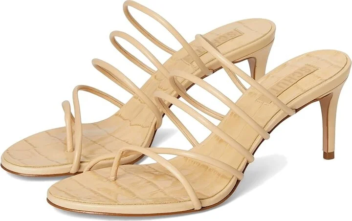 Schutz Malta Mule Women's Sandals Natural Nibs : 6.5 M, Leather