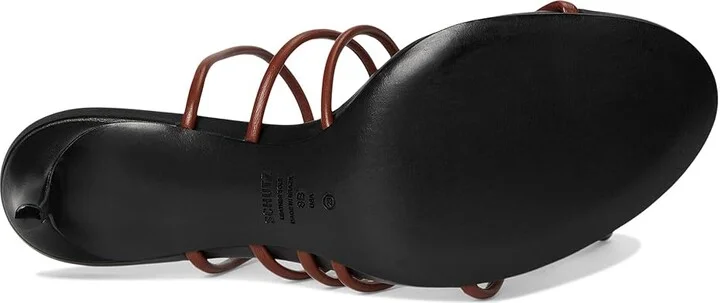 Schutz Malta Mule Women's Sandals Sauvage : 8.5 M, Leather - Image 3