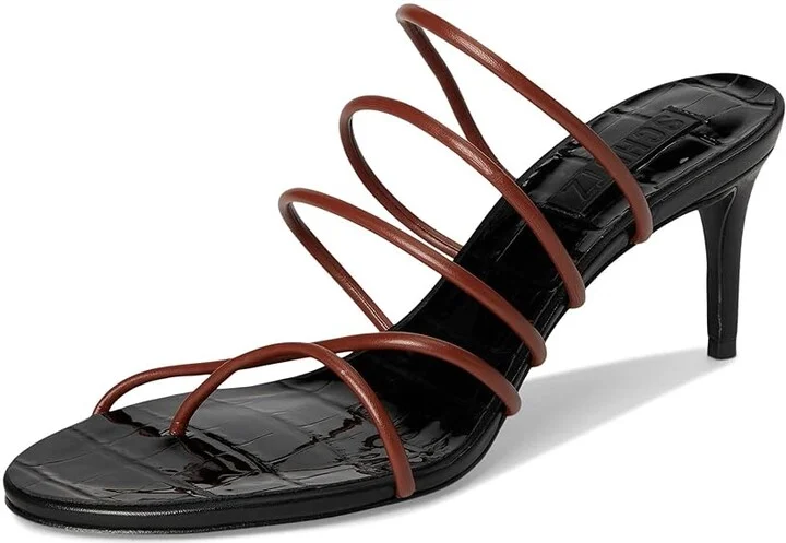 Schutz Malta Mule Women's Sandals Sauvage : 8.5 M, Leather - Image 5
