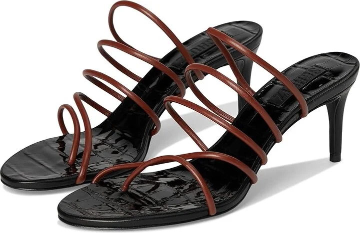 Schutz Malta Mule Women's Sandals Sauvage : 8.5 M, Leather