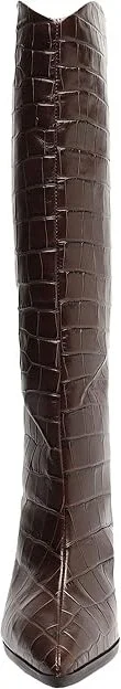 Schutz Maryana Block Women's Boots Dark Chocolate : 5 M, Leather - Image 5