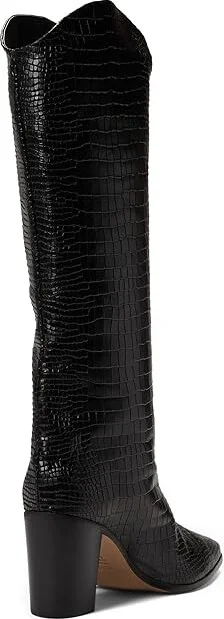 Schutz Maryana Block Women's Shoes Black : 5 M, Leather - Image 4