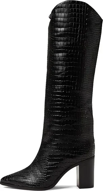Schutz Maryana Block Women's Shoes Black : 5 M, Leather - Image 5