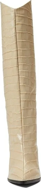 Schutz Maryana Block Women's Shoes Eggshell : 5 M, Leather - Image 2