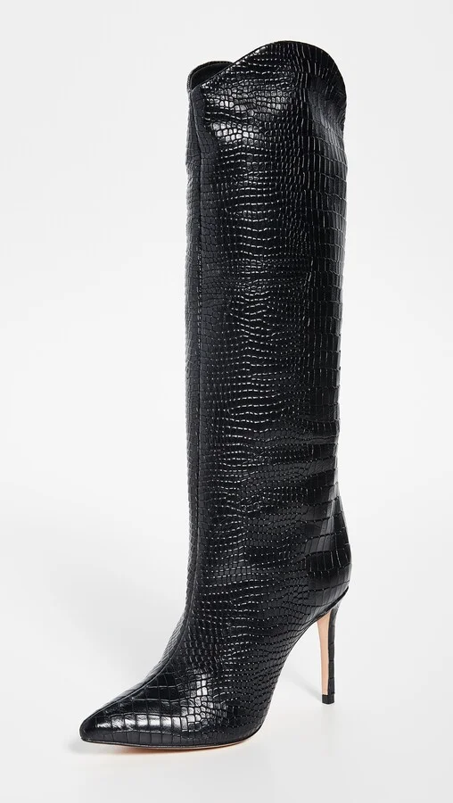 Schutz Maryana Croc Tall Boots - Image 2