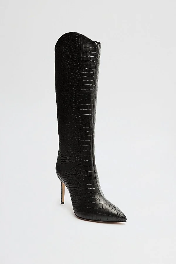 Schutz Maryana Leather Knee-High Boot in Black - Image 3