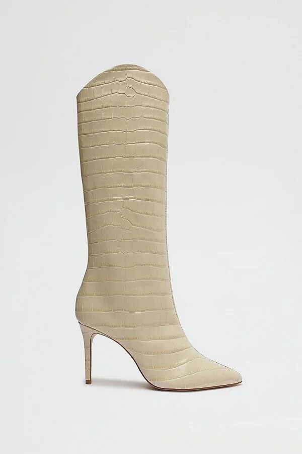 Schutz Maryana Leather Knee-High Boot in Black - Image 4