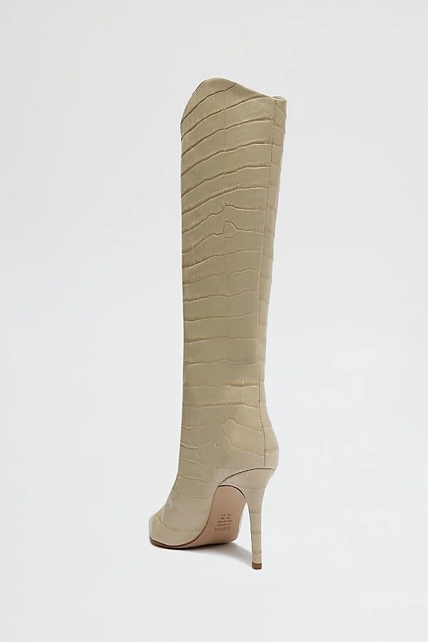 Schutz Maryana Leather Knee-High Boot in Black - Image 7