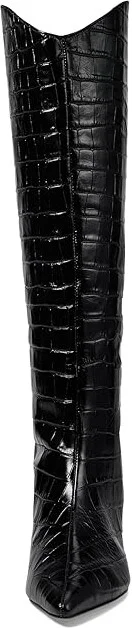 Schutz Maryana Lo Wide Women's Boots Black 1 : 5 M, Leather - Image 2